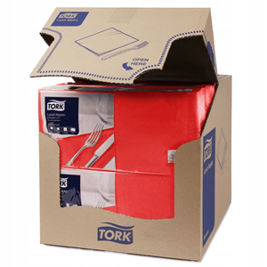 TORK serwetka lunchowa 33x33 2W A10 czerwona