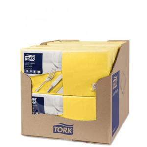 TORK serwetka lunchowa 33x33 2W A10 żółta