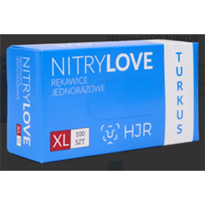 HJR rękawice nitrylowe turkusowe A100x880