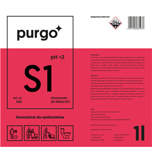 Purgo S1 - koncentrat do sanitariatów 1l