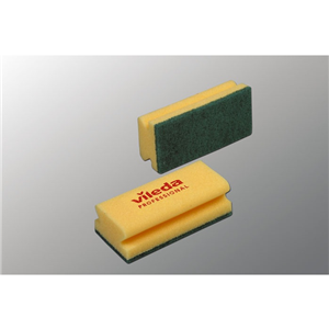 VILEDA gąbka profilowana żółta pad zielony 1641